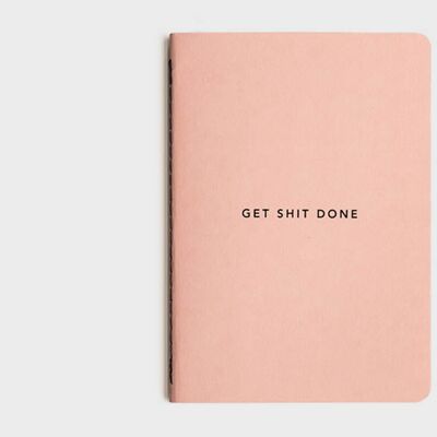 MiObjetivos | Cuaderno Get Shit Done To-Do-List (mínimo) - CORAL + NEGRO
