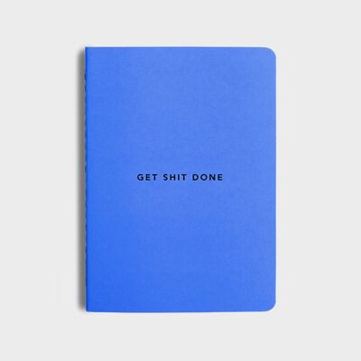 MiGoals | Get Shit Done To-Do-List Notebook (minimal) - BLEU CLASSIQUE + NOIR