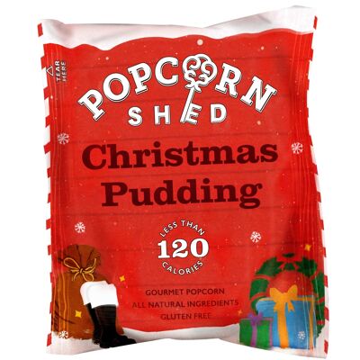 Confezione di snack per popcorn gourmet con budino di Natale vegano