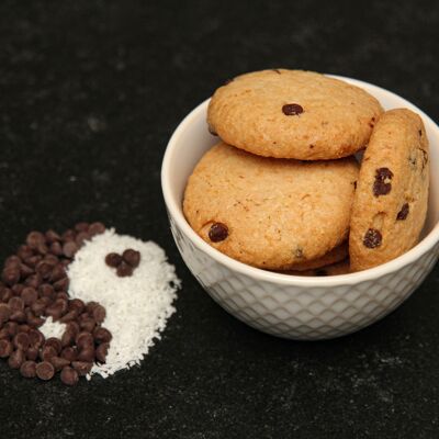 Biscotto biologico sfuso 3 kg - Croc Coco Cioccolato con gocce di cioccolato e cocco