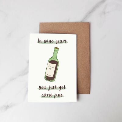 Greeting Card Wine