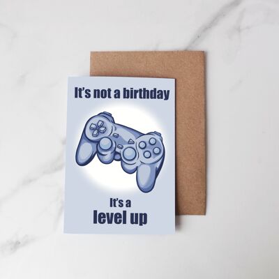 Greeting card Controller blue