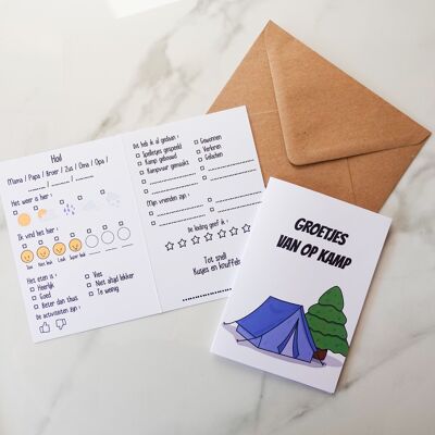 Camp card tent