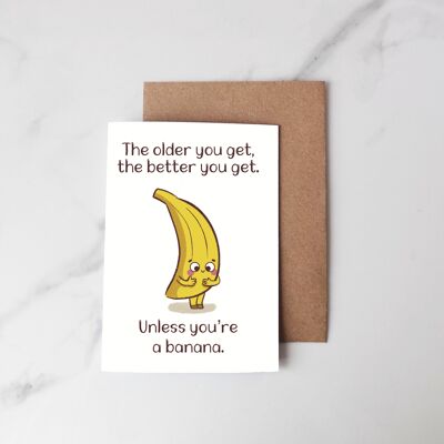 Grußkarte Banane
