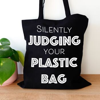 Tote bag - Juger en plastique 1