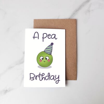 Greeting card A pea