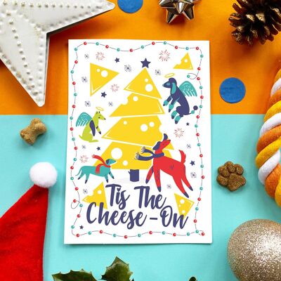 Christmas Edible card for dogs - cheese flavour