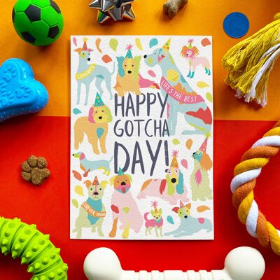 Scoff Paper - Edible Bacon Gotcha Day Card For Dogs