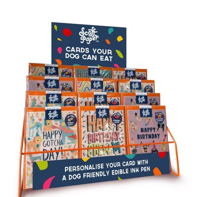 Scoff Paper - Edible Cards for dogs - Starter Pack w/display