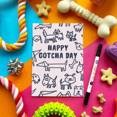 Scoff Paper - Edible Chicken Gotcha Day Card For Dogs