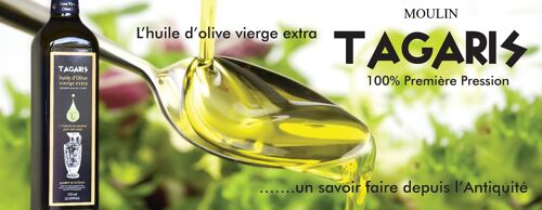 Huile d'Olive  grecque Moulin TAGARIS 500ml