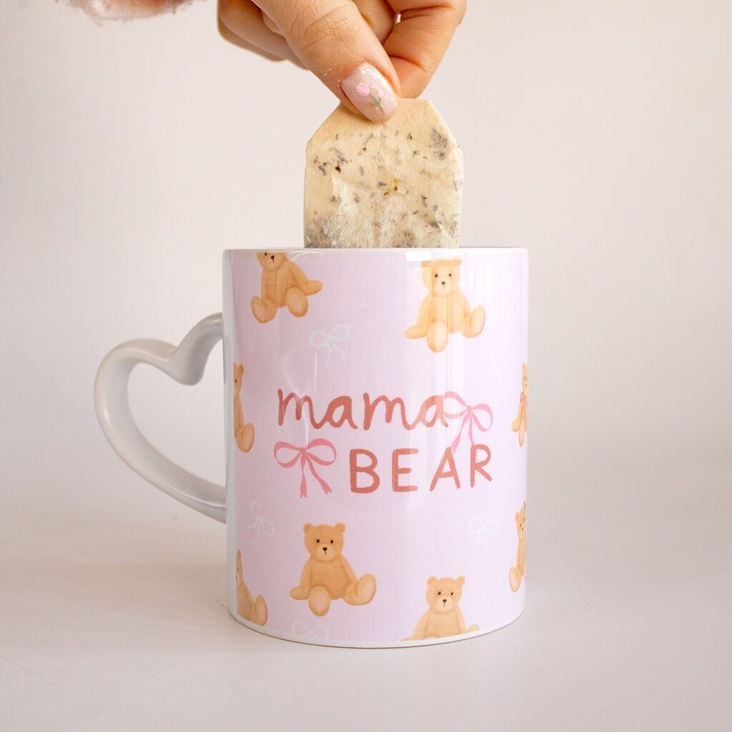 Tazza con orsetto e fiocco Mama Bear