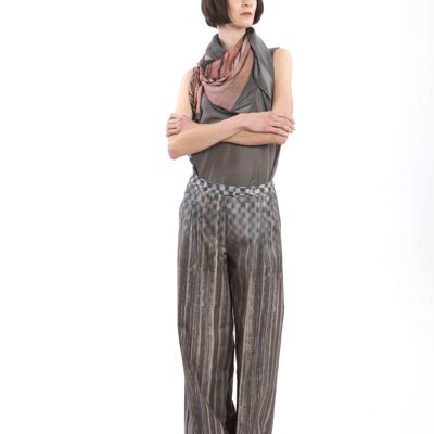 Pantalon Marlene gris dégradé