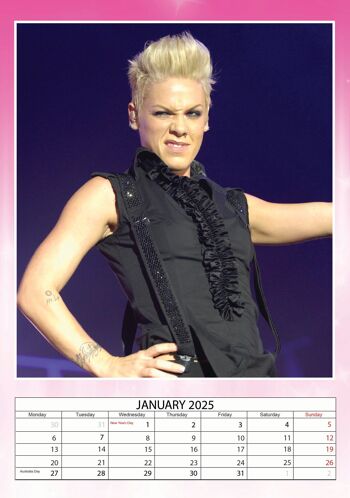 Calendrier 2025 Pink 2