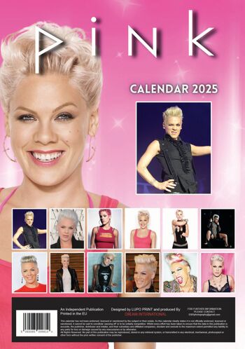 Calendrier 2025 Pink 3