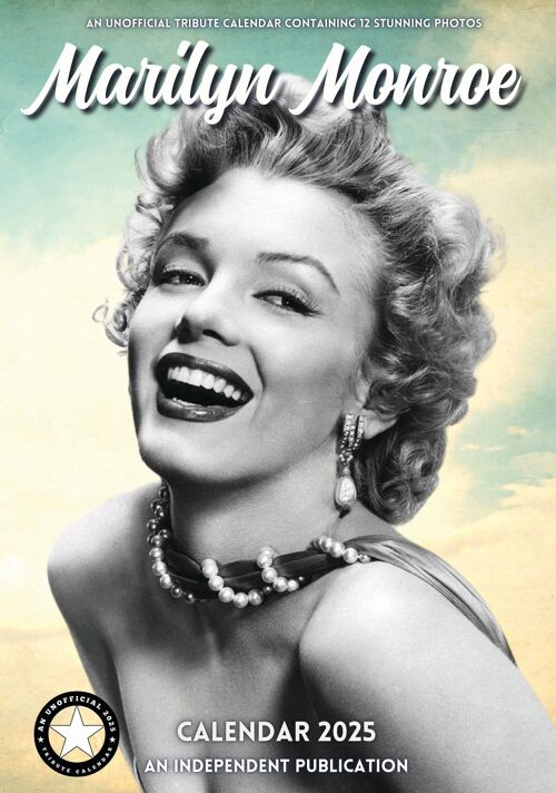 Calendrier 2025 Marilyn Monroe actrice