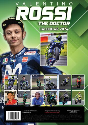 Calendrier 2024 Valentino Rossi pilote moto 2