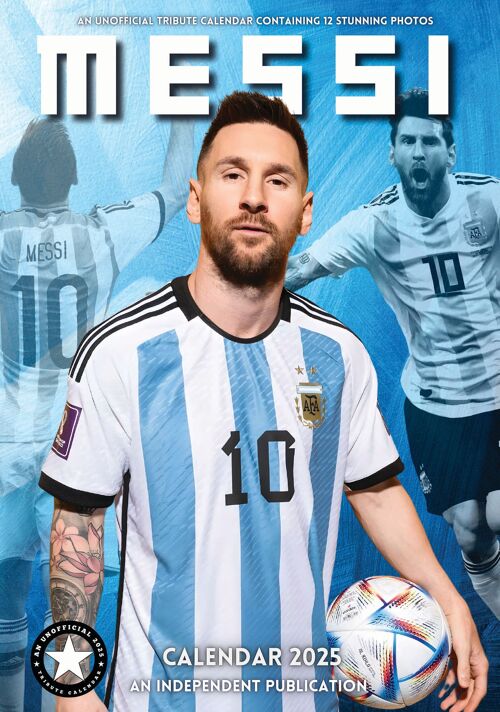 Calendrier 2025 Lionel Messi Football
