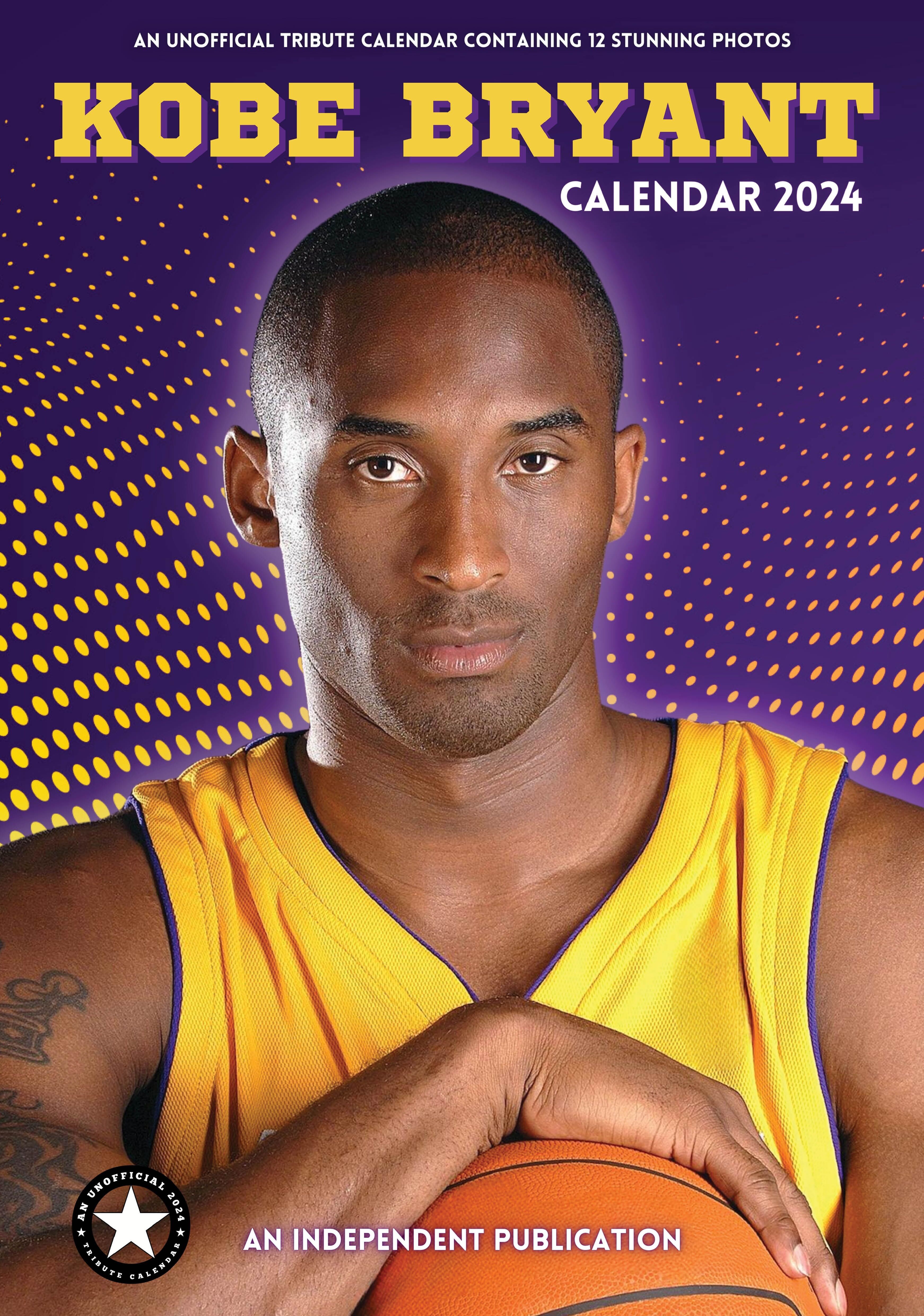 Calendario 2024 Giocatore di basket Kobe Bryant