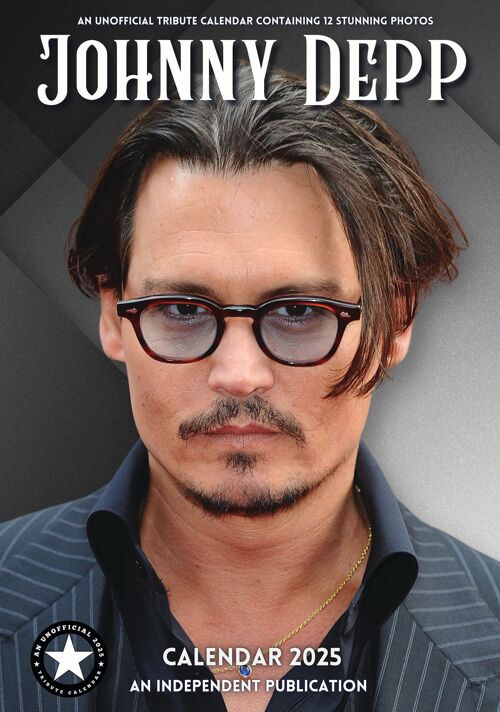 Calendrier 2025 Johnny Depp acteur