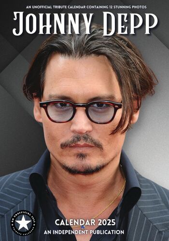 Calendrier 2025 Johnny Depp acteur 1