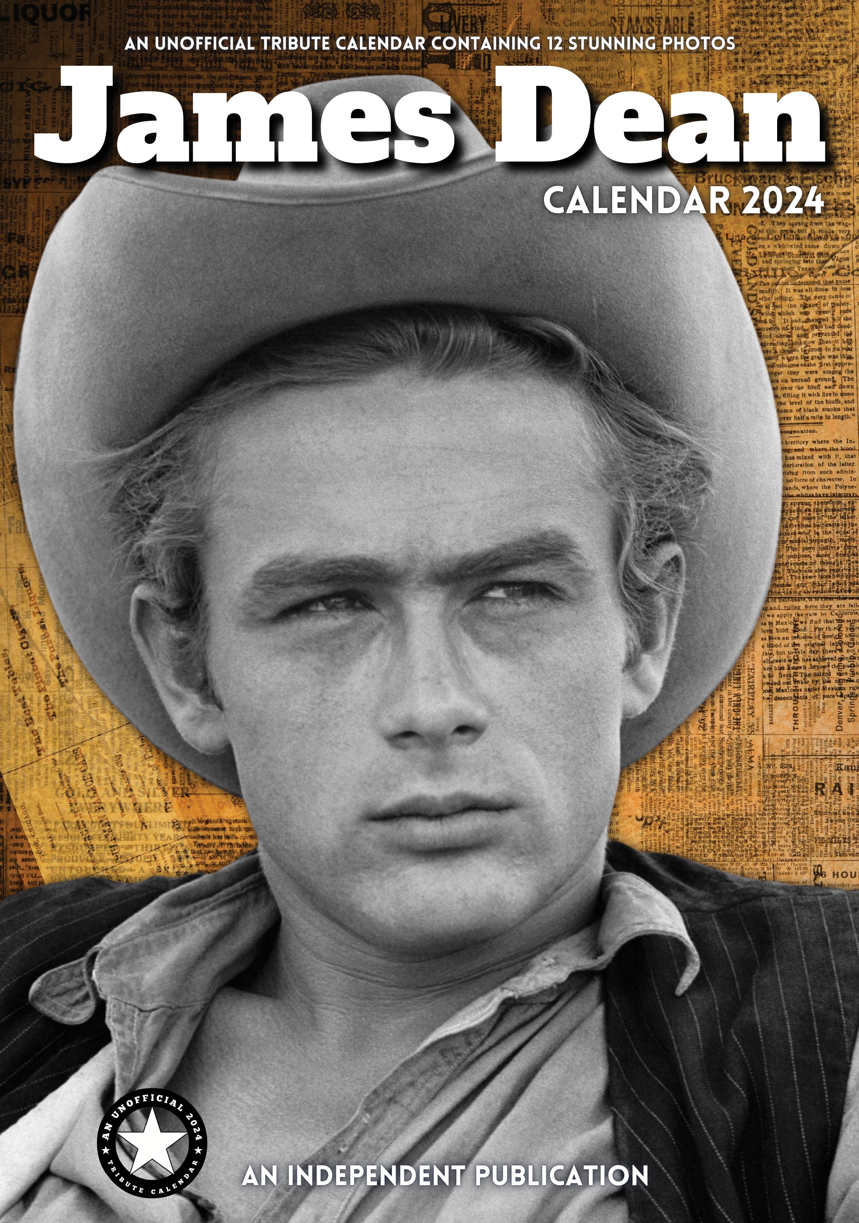 Calendario 2024 Attore James Dean