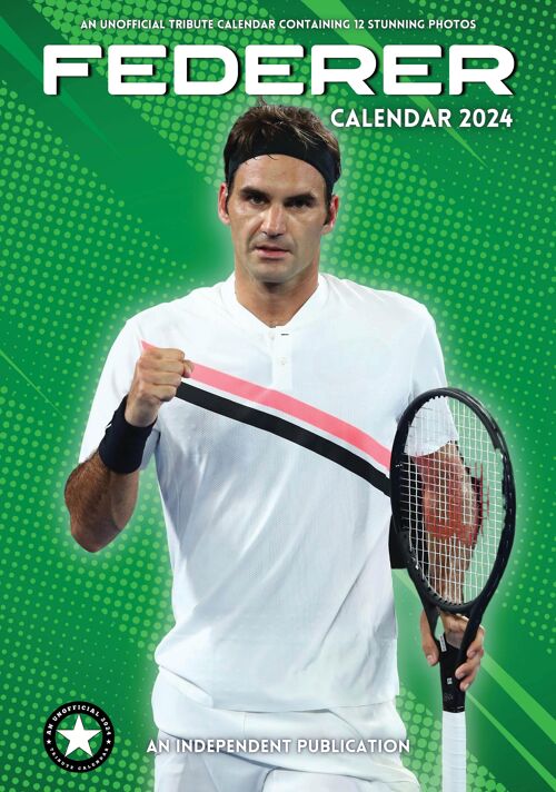 Achat Calendrier 2024 Roger Federer tennis en gros
