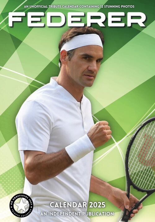 Calendrier 2025 Roger Federer tennis