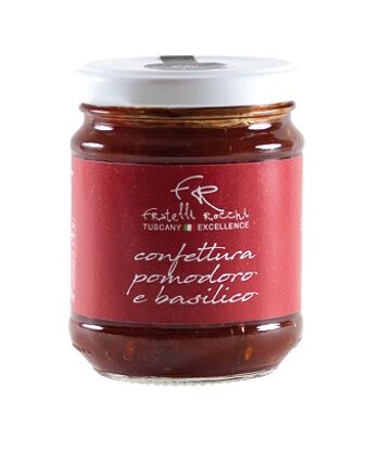 CONFITURE DE TOMATE ET BASILIC -250g