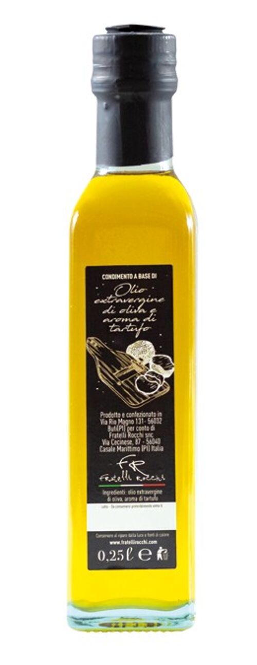 OLIO EXTRA VERGINE DI OLIVA e aroma di TARTUFO BIANCO-250 ml