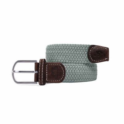 Braided elastic belt Pearl Gray