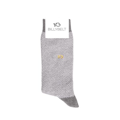 Chaussettes coton Chevrons Galet