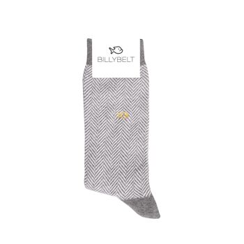 Chaussettes coton Chevrons Galet 1