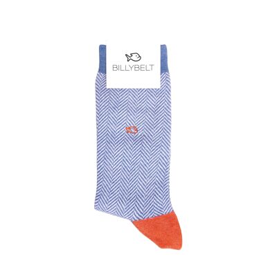 Cyclades Herringbone cotton socks