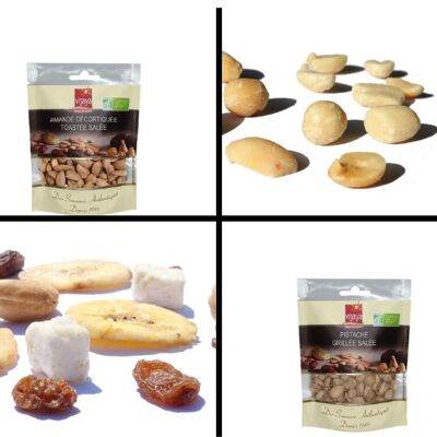 Organic Dried Fruit Pack SACHETS - L'APERO Salé* (*Certified Organic by FR-BIO-10)