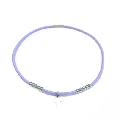 PURPLE FIVE NECKLACE