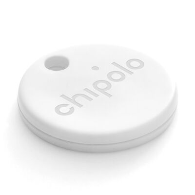 Chipolo ONE White Bluetooth Item Finder pour clés, sac, jouets