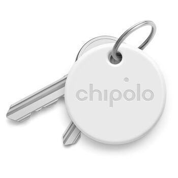 Chipolo ONE White Bluetooth Item Finder pour clés, sac, jouets 2