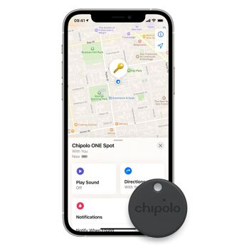 Chipolo ONE Spot Bluetooth Key Finder - Fonctionne avec Apple Find My 3