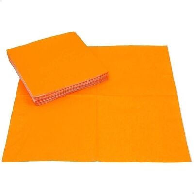 Pack 20 Servilletas papel naranja 30x30 cm