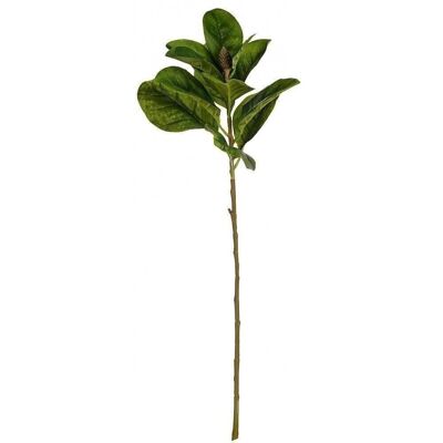 Rama hojas verdes 80 cm