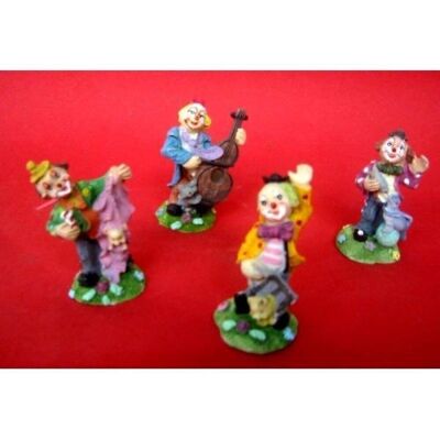 Figuritas payaso resina surtidas