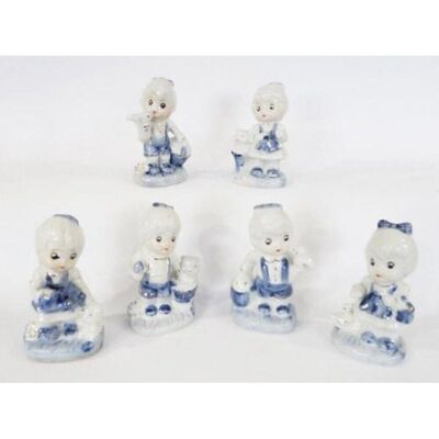 Figura porcelana azul surtidas 12cm