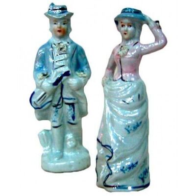 Figura porcelana dama/caballero