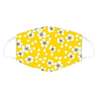 Mascarilla reutilFlor Amarillo Juni/Adu