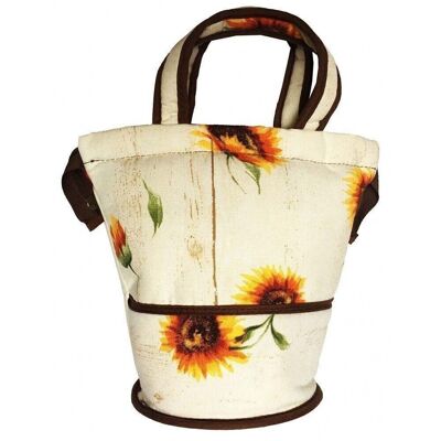 Bolso neceser tela Margaritas 23x19 cm