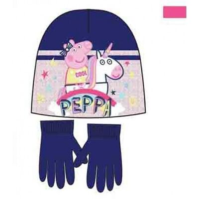 Peppa Pig Gorro+guantes Uncornio