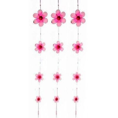 Guirnalda flores rosa 155 cm