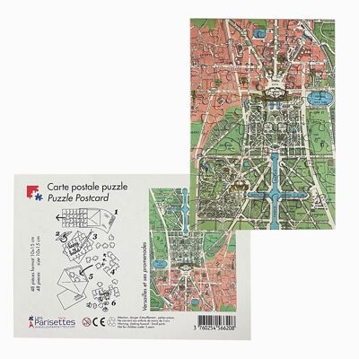 Puzzle-Postkarte Versailles