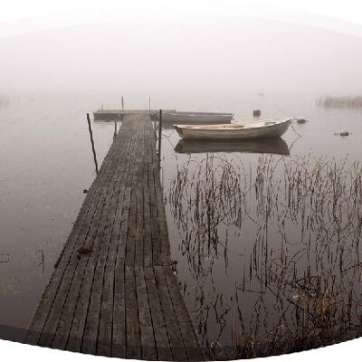 "Fog on the lake" Surfboard - 100x40 cm